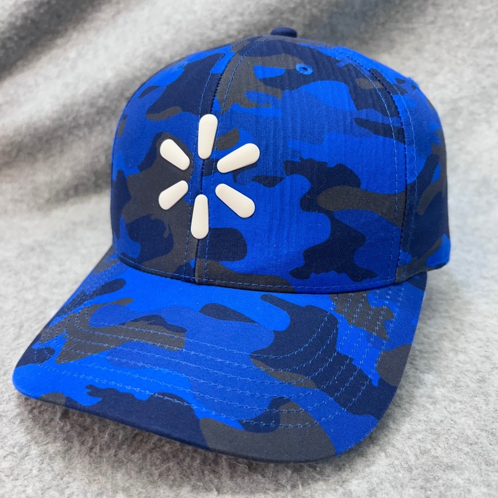 Walmart Spark Logo Mens Blue Hat Camo Snapback Adjustable OSFM